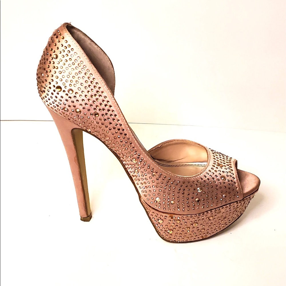 Bakers Beautiful Rhinestone high heels
